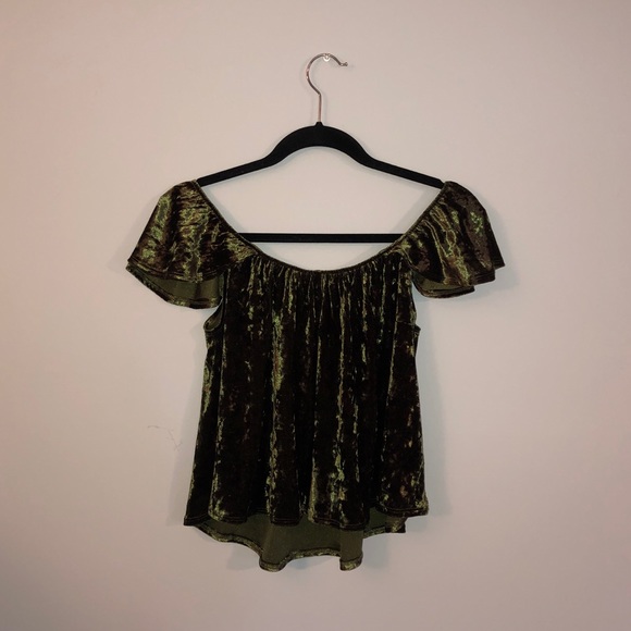 Active USA - Off the Shoulder Babydoll Top - Picture 2 of 3